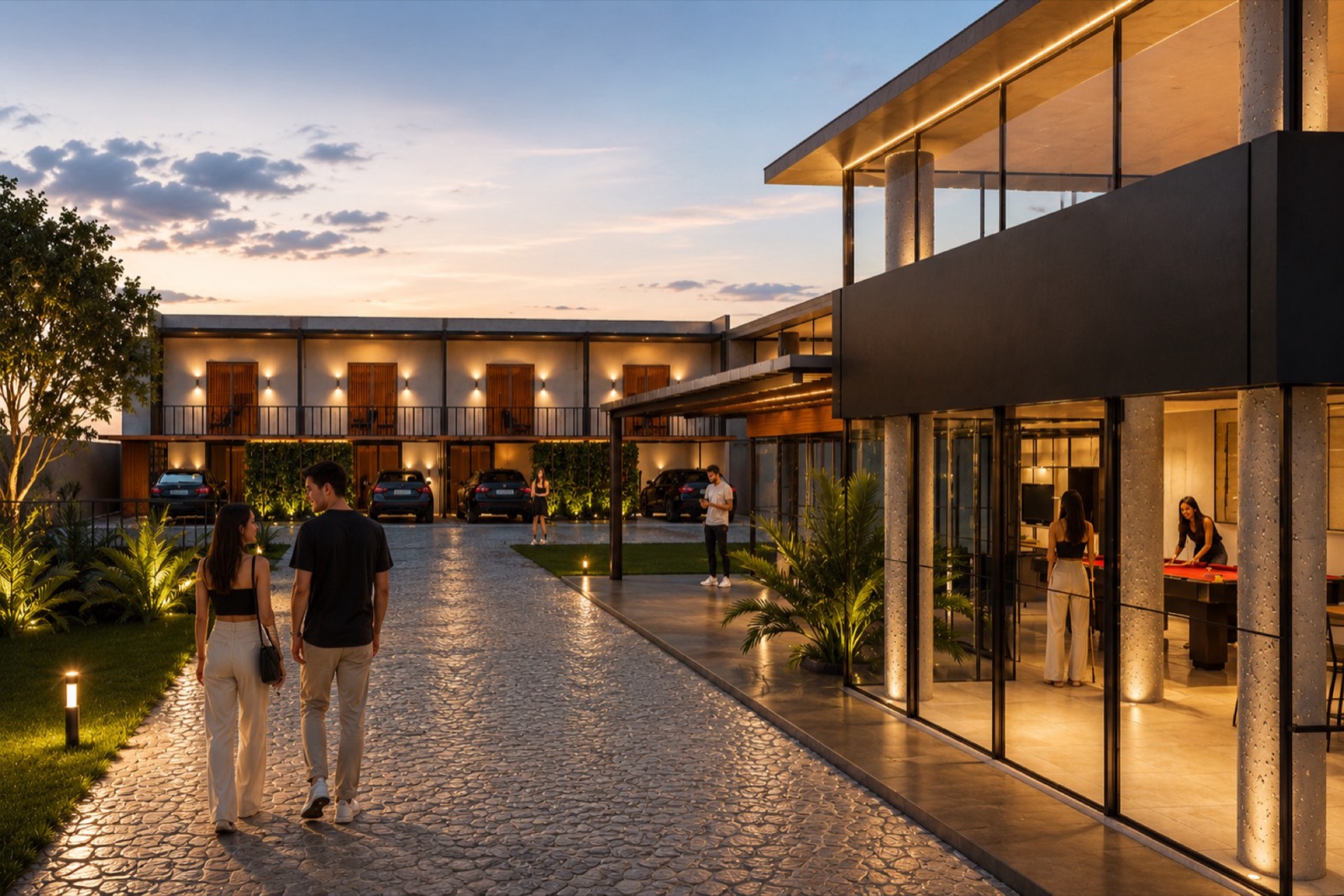 Quinta Santa Fé, caminho até o pavilhão
